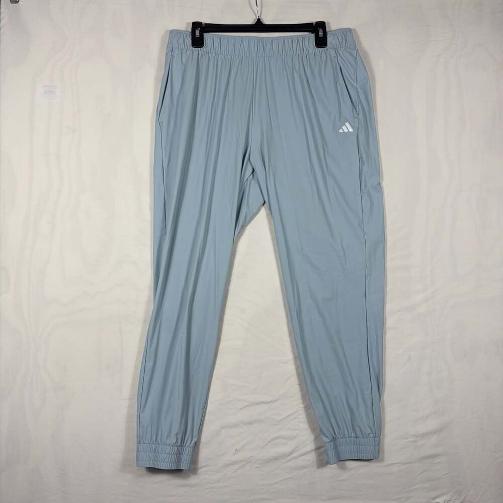 Adidas Jogger Pants Size L Light Blue Athletic Trackwear